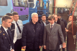 Сегодня мэр Москвы Сергей Собянин осмотрел новые вагоны метро в депо "Выхино"