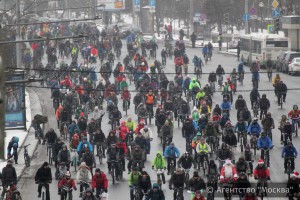 Зимняя акция «На работу на велосипеде» пройдет в столице 12 февраля