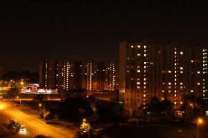 Безоблачная ночь в Москворечье-Сабурове