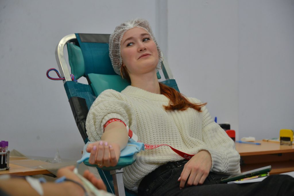 Представители Клинической больницы №85 ФРМБА России проведут акцию по донорству крови. Фото: Анна Малакмадзе, «Вечерняя Москва»