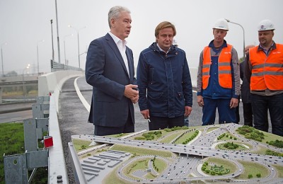 Сегодня мэр Москвы Сергей Собянин открыл новую транспортную развязку