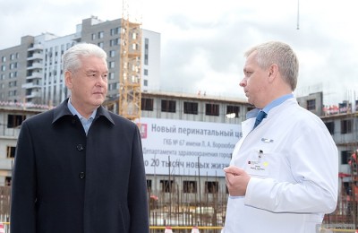 Сегодня мэр Москвы Сергей Собянин посетил строительство нового здания перинатального центра