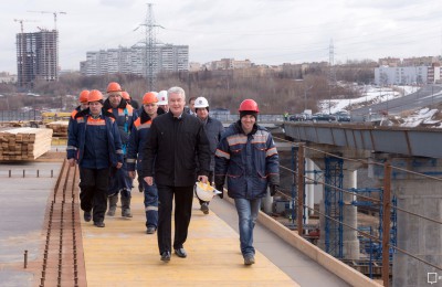 Мэр Москвы Сергей Собянин: Сейчас в городе строятся дороги общей протяженностью 70 километров