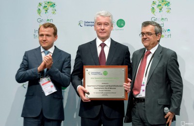 Мэр Москвы Сергей Собянин получил премию в сфере транспорта