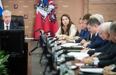 Мэр Москвы Сергей Собянин на совещании по оперативным вопросам