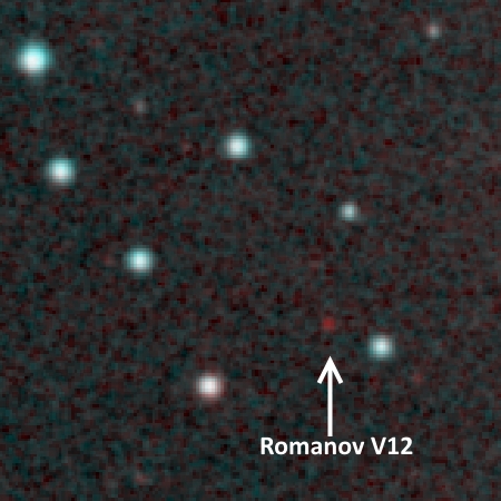 Цветное фото переменной звезды Romanov V12