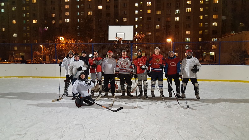 Матч по хоккею, дворовые команды района 16.01.2019